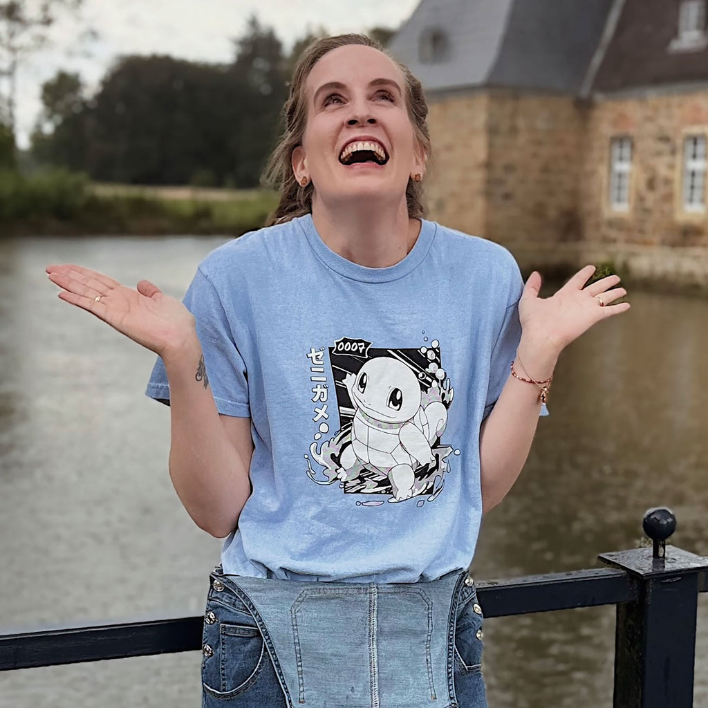 Image produit Pokémon - T-shirt vintage Carapuce Katakana