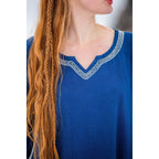 Image produit Robe médiévale viking Brigida bleu