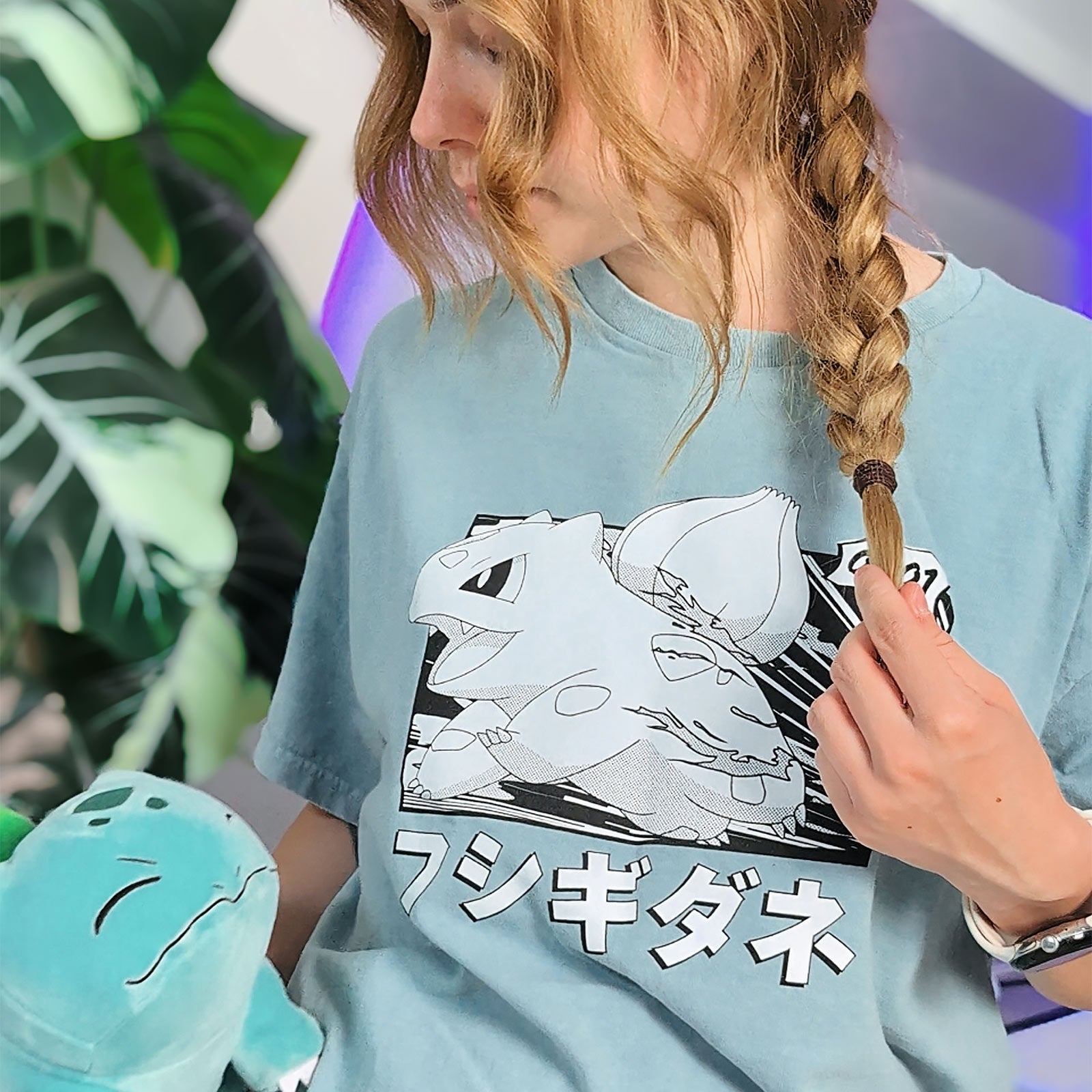 Image produit Pokémon - T-shirt vintage Bulbizarre Katakana
