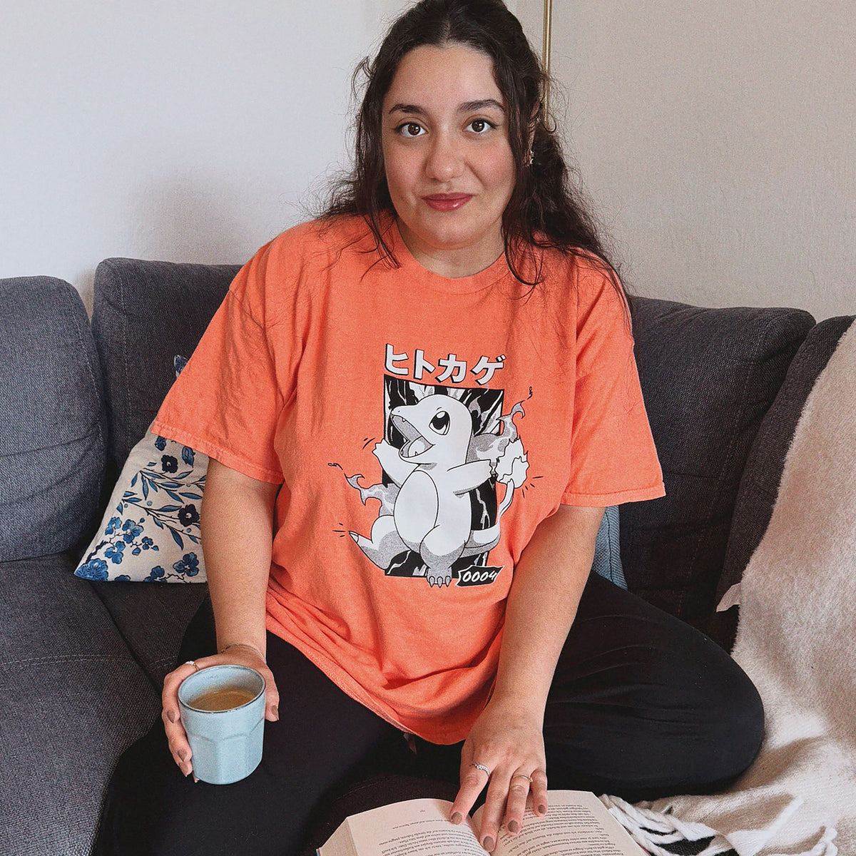 Image produit Pokémon - T-shirt vintage Salamèche Katakana