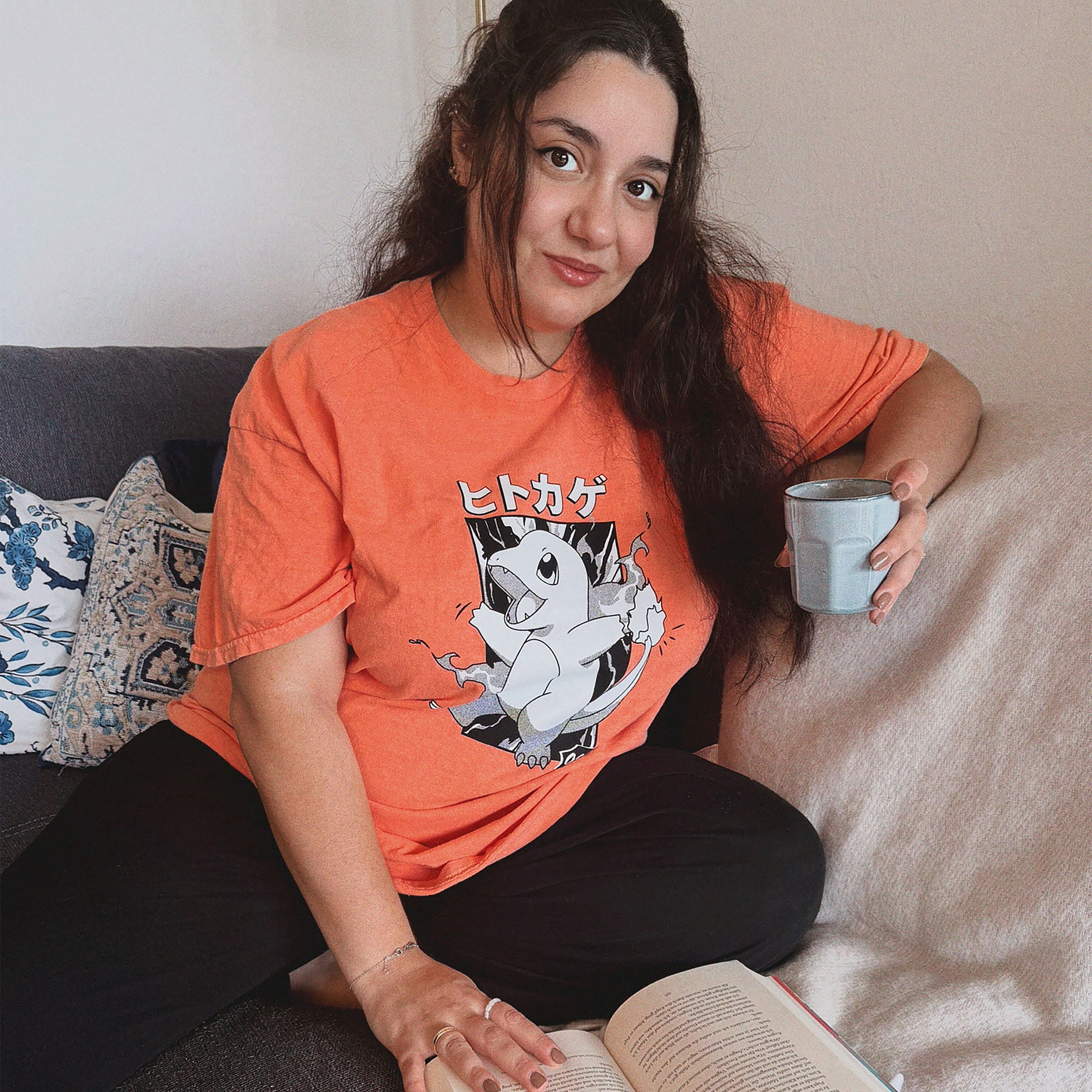 Image produit Pokémon - T-shirt vintage Salamèche Katakana