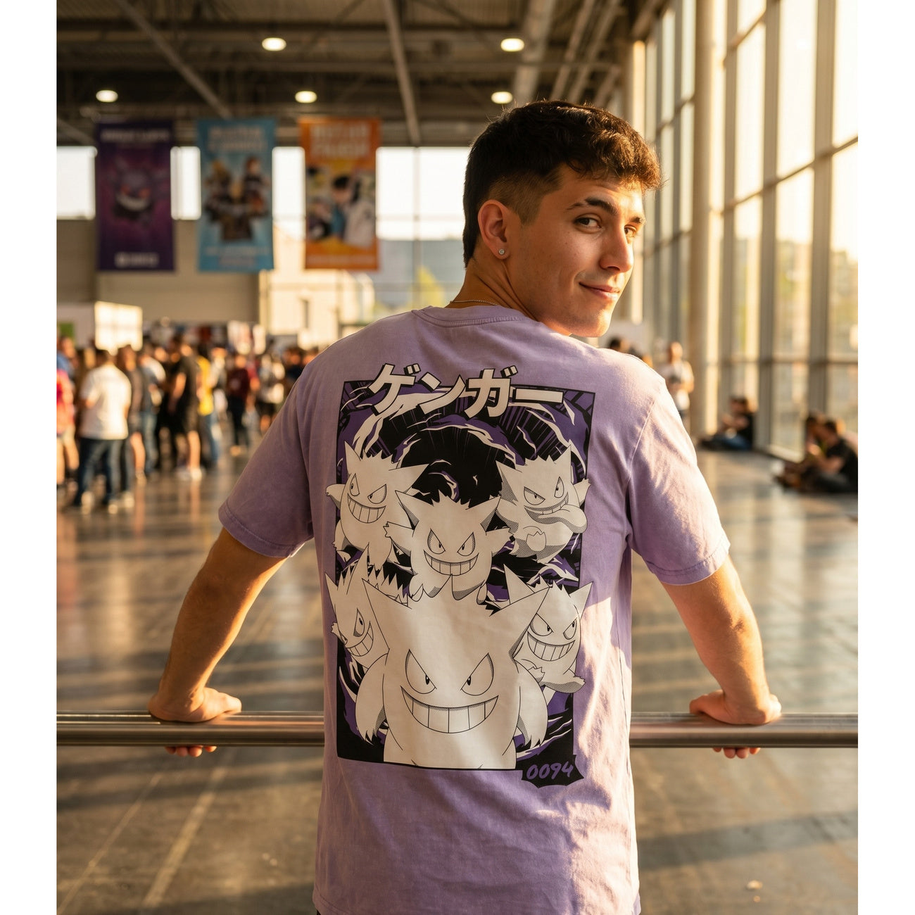 Image produit Pokémon - T-shirt vintage Gengar Katakana