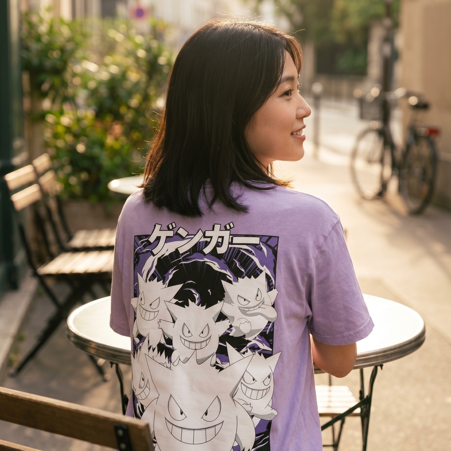 Image produit Pokémon - T-shirt vintage Gengar Katakana