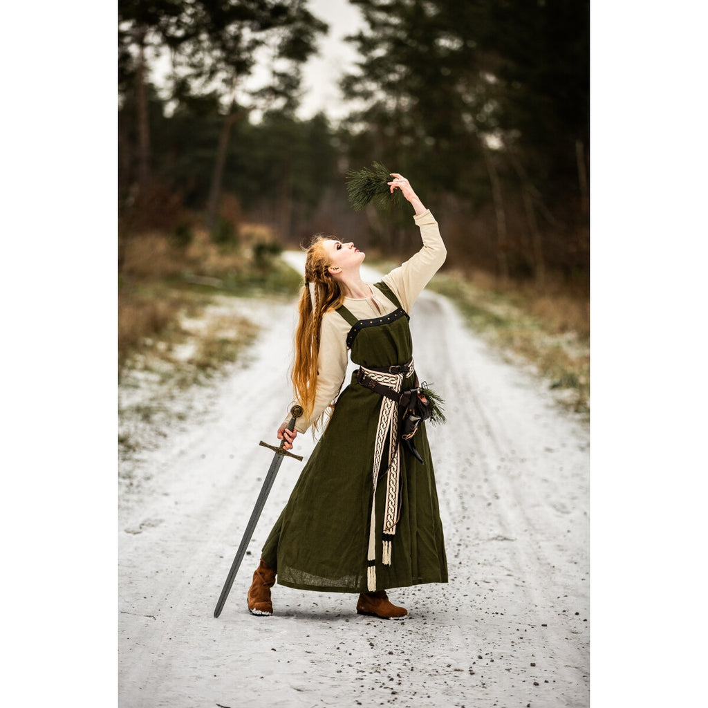 Image produit Sur-robe viking médiévale Alena vert
