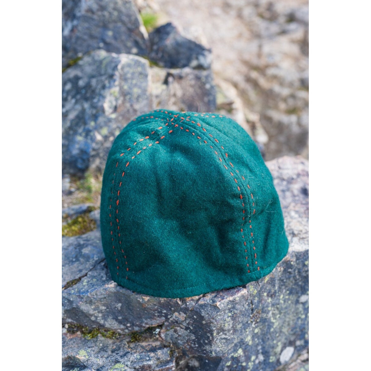 Image produit Bonnet médiéval viking en laine Sjard vert