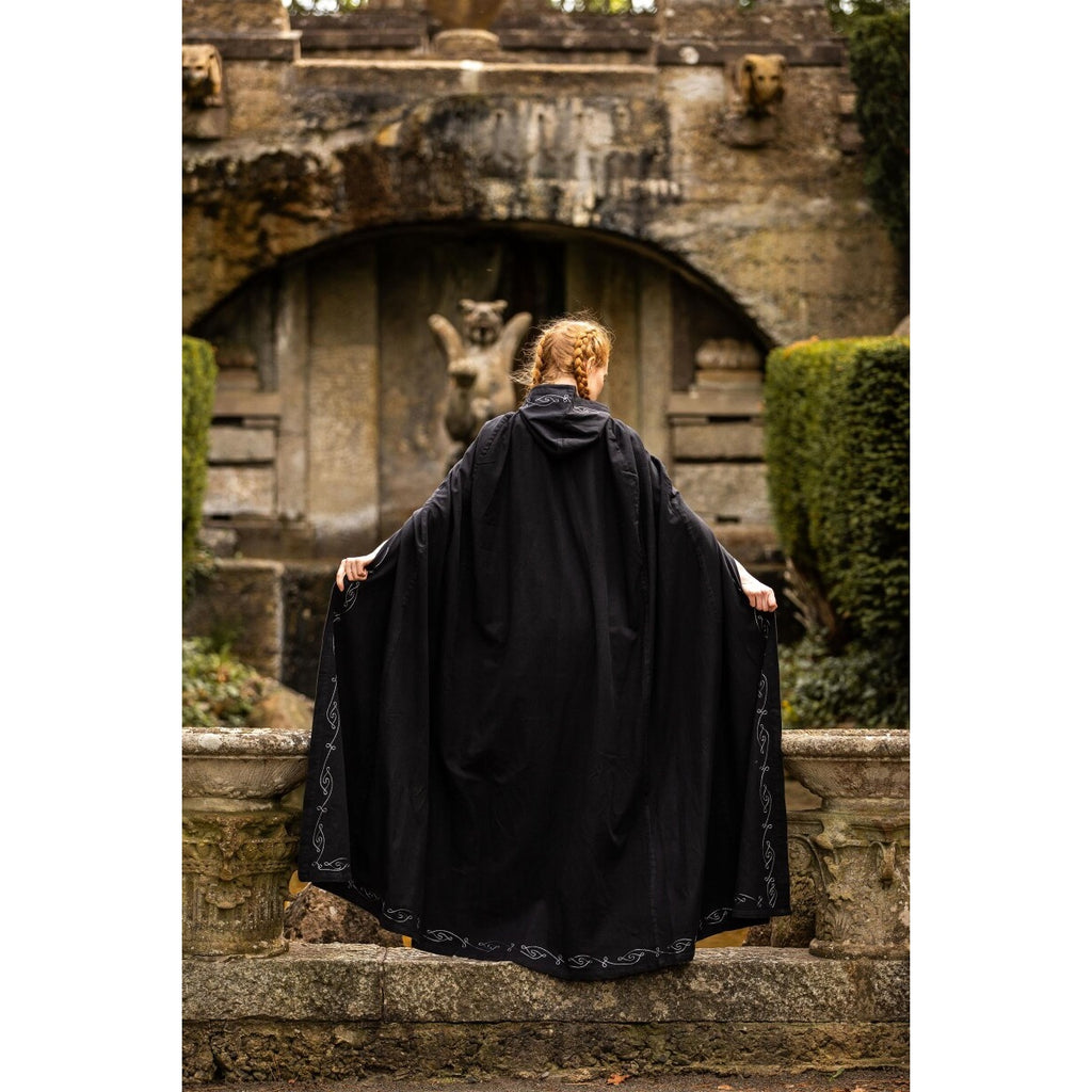 Image produit Cape médiévale avec broderie Erna noir