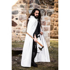 Image produit Cape médiévale des Templiers Baldwin blanc-noir