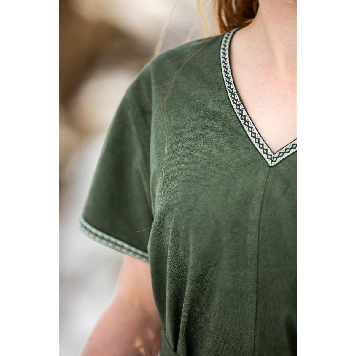 Image produit Tunique viking médiévale Matilda vert
