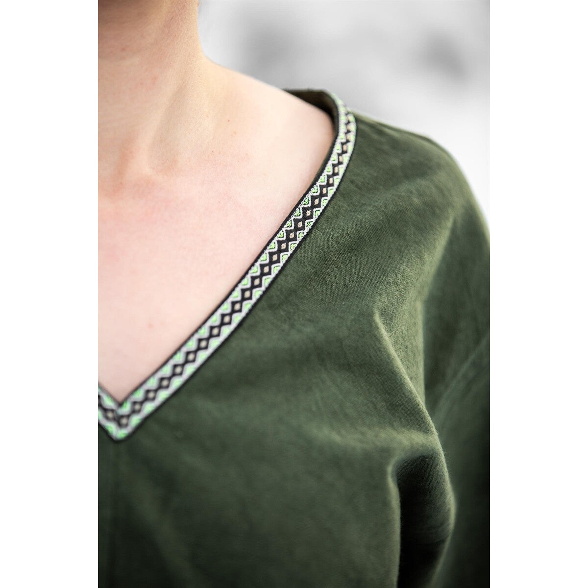Image produit Tunique viking médiévale Matilda vert