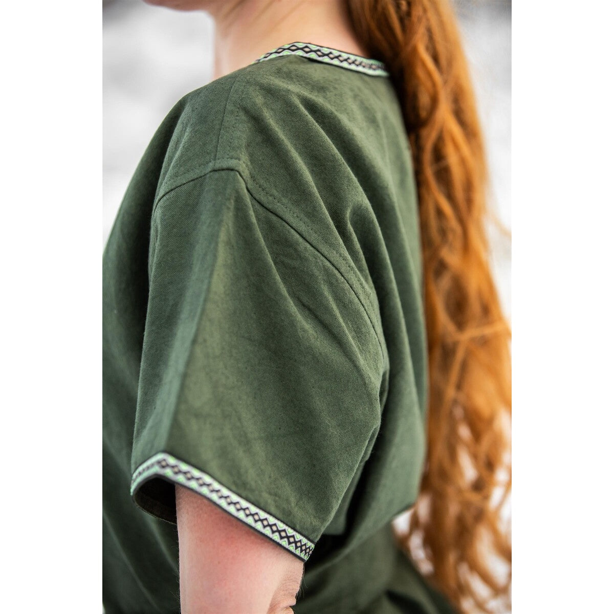 Image produit Tunique viking médiévale Matilda vert