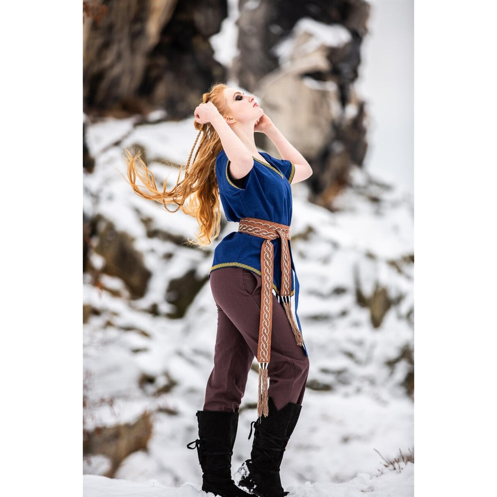 Image produit Tunique viking médiévale Matilda bleu