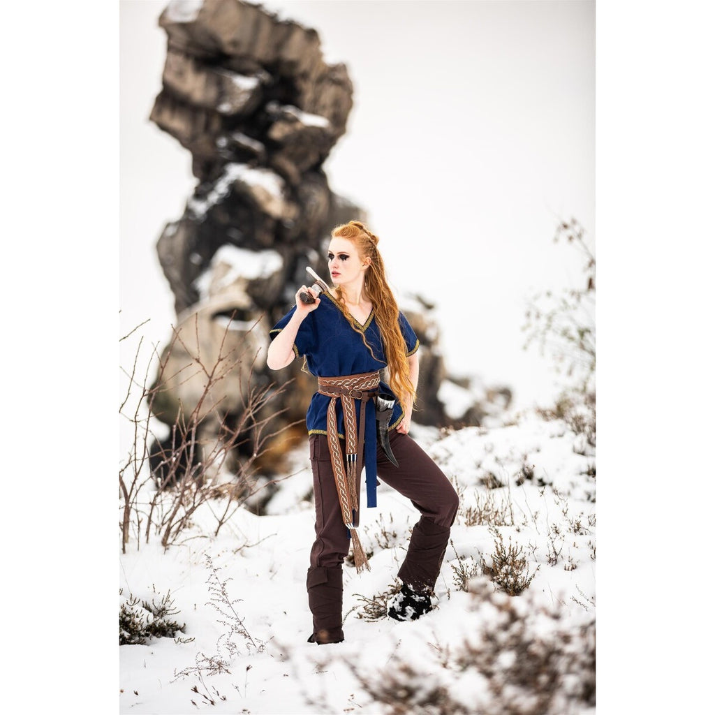 Image produit Tunique viking médiévale Matilda bleu