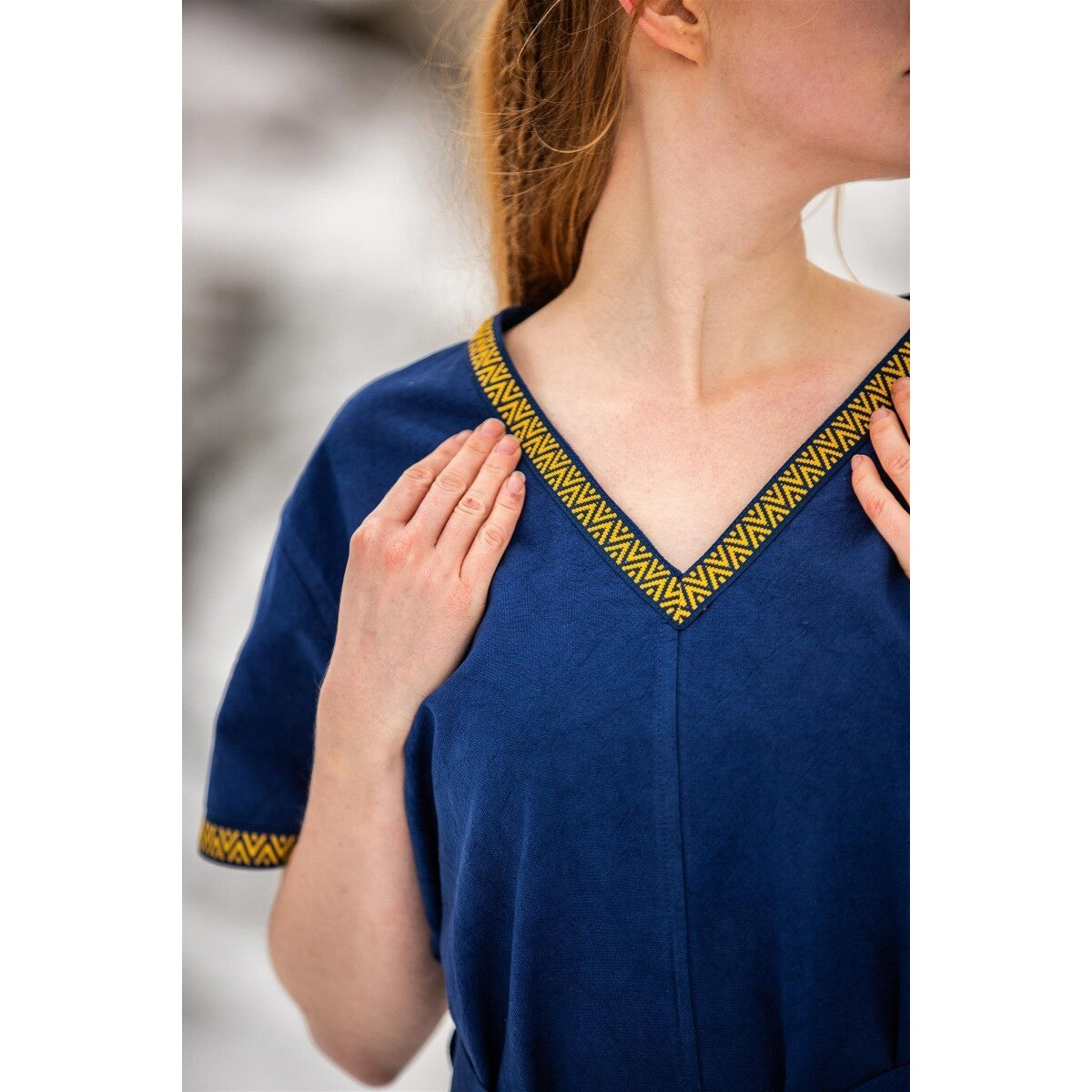 Image produit Tunique viking médiévale Matilda bleu