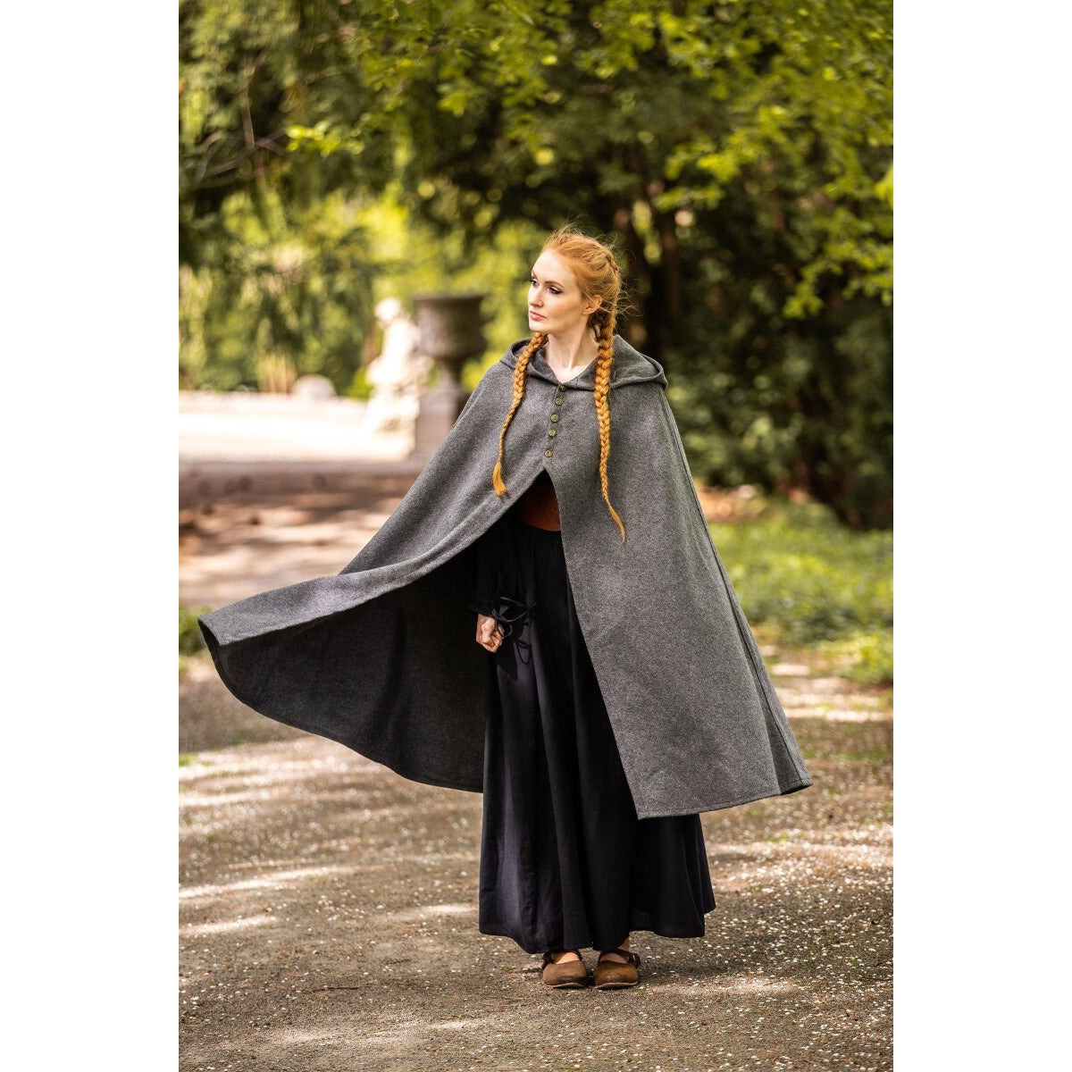 Image produit Cape médiévale femme Heidi gris