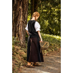 Image produit Gilet médiéval en coton Franziska noir