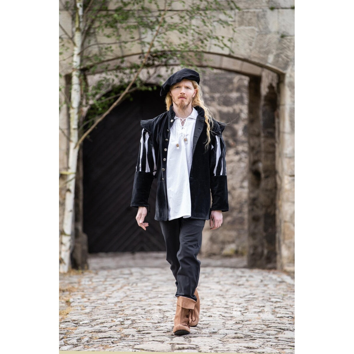 Image produit Veste de lansquenet médiévale Brandolf noire