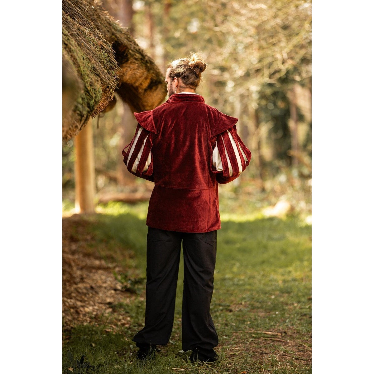 Image produit Pourpoint de lansquenet médiéval Brandolf rouge