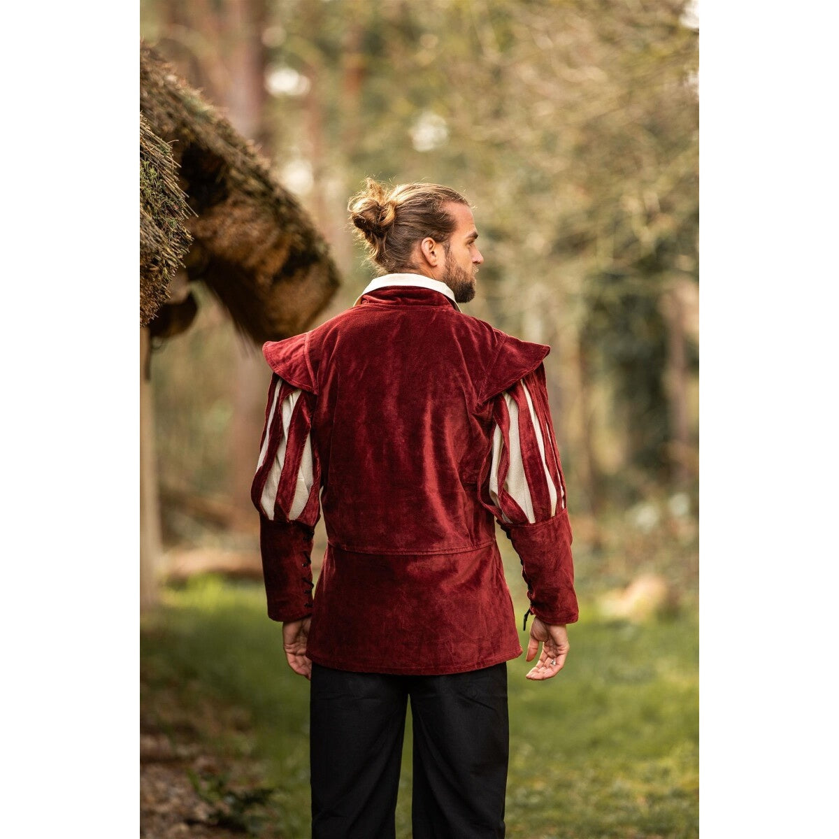 Image produit Pourpoint de lansquenet médiéval Brandolf rouge