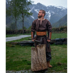 Image produit Tunique viking médiévale en laine Olvisson marron