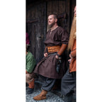 Image produit Tunique viking médiévale en laine Olvisson marron