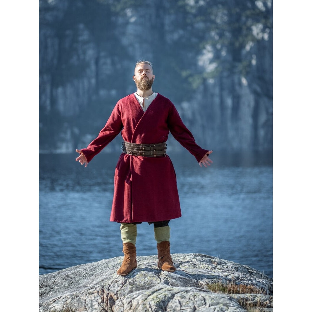 Image produit Tunique médiévale en laine Balder rouge