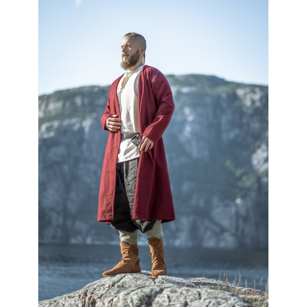Image produit Tunique médiévale en laine Balder rouge