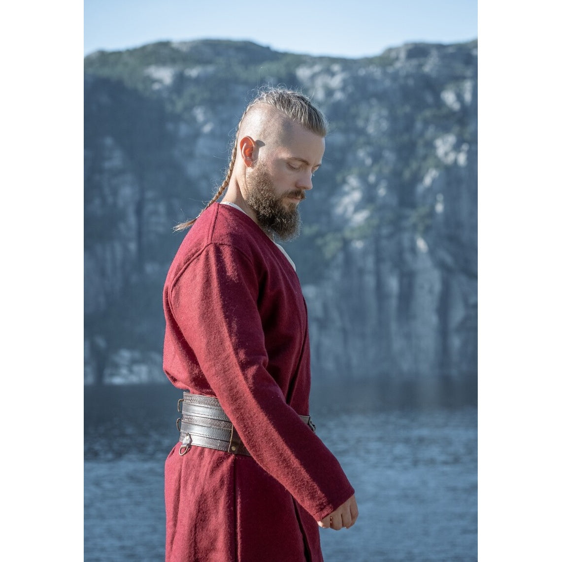 Image produit Tunique médiévale en laine Balder rouge