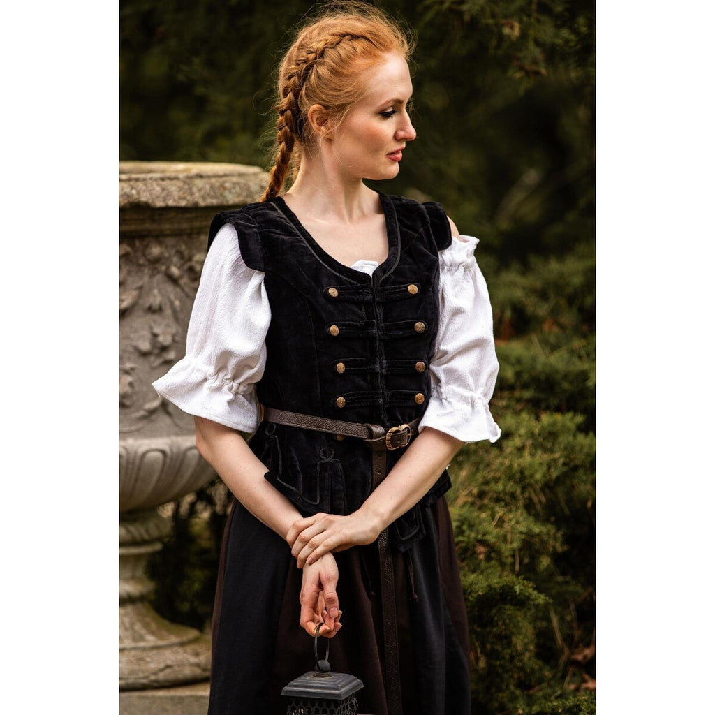Image produit Gilet d’uniforme médiéval Adaliz noir