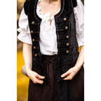 Image produit Gilet d’uniforme médiéval Adaliz noir