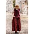 Image produit Gilet corseté médiéval Selma rouge