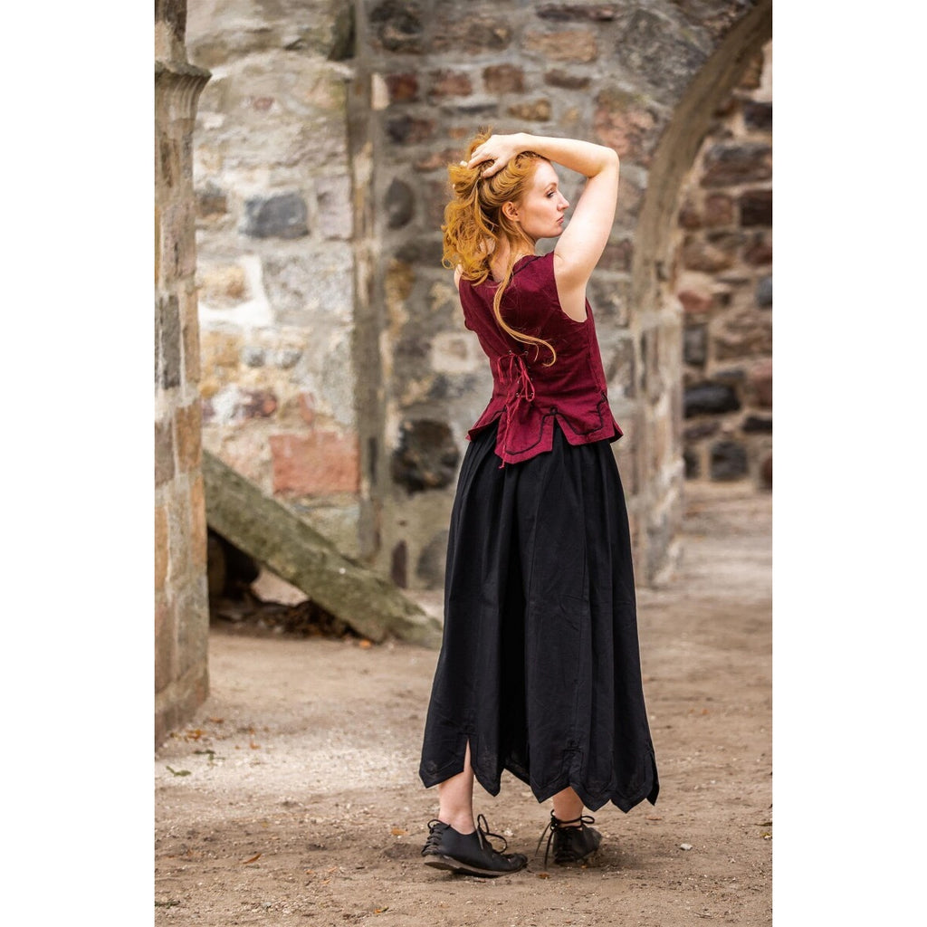 Image produit Gilet corseté médiéval Selma rouge