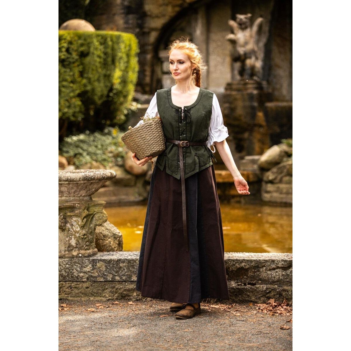 Product image Medieval Bodice Vest Selma green