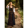 Image produit Gilet corset médiéval Selma marron foncé