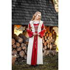 Image produit Robe médiévale Amalia beige-rouge
