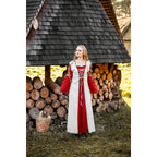 Image produit Robe médiévale Amalia beige-rouge