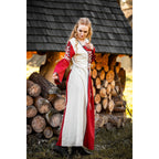 Image produit Robe médiévale Amalia beige-rouge