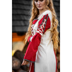 Image produit Robe médiévale Amalia beige-rouge