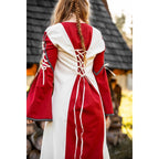 Image produit Robe médiévale Amalia beige-rouge
