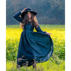 Image produit Robe médiévale Medusa noir-bleu