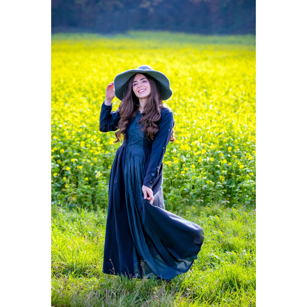 Image produit Robe médiévale Medusa noir-bleu