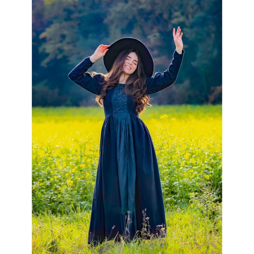 Image produit Robe médiévale Medusa noir-bleu