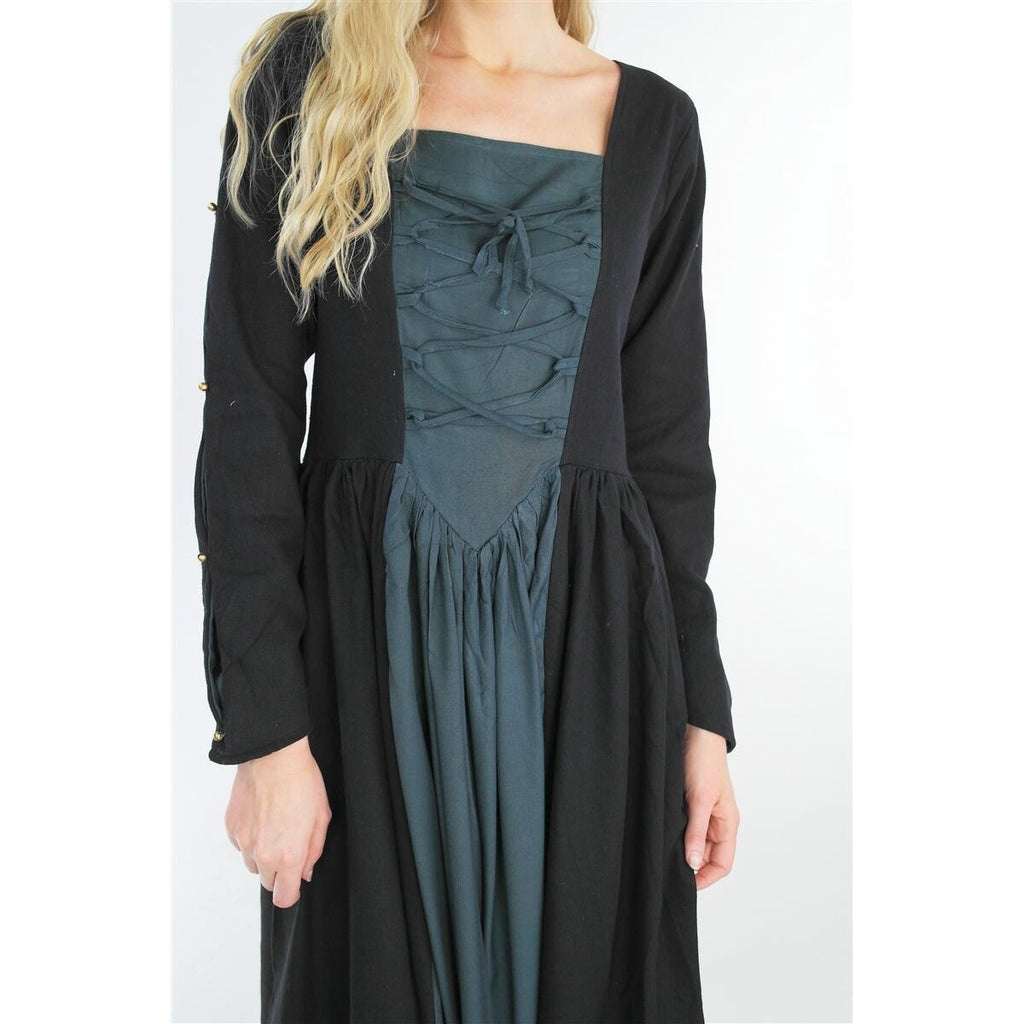 Image produit Robe médiévale Medusa noir-bleu