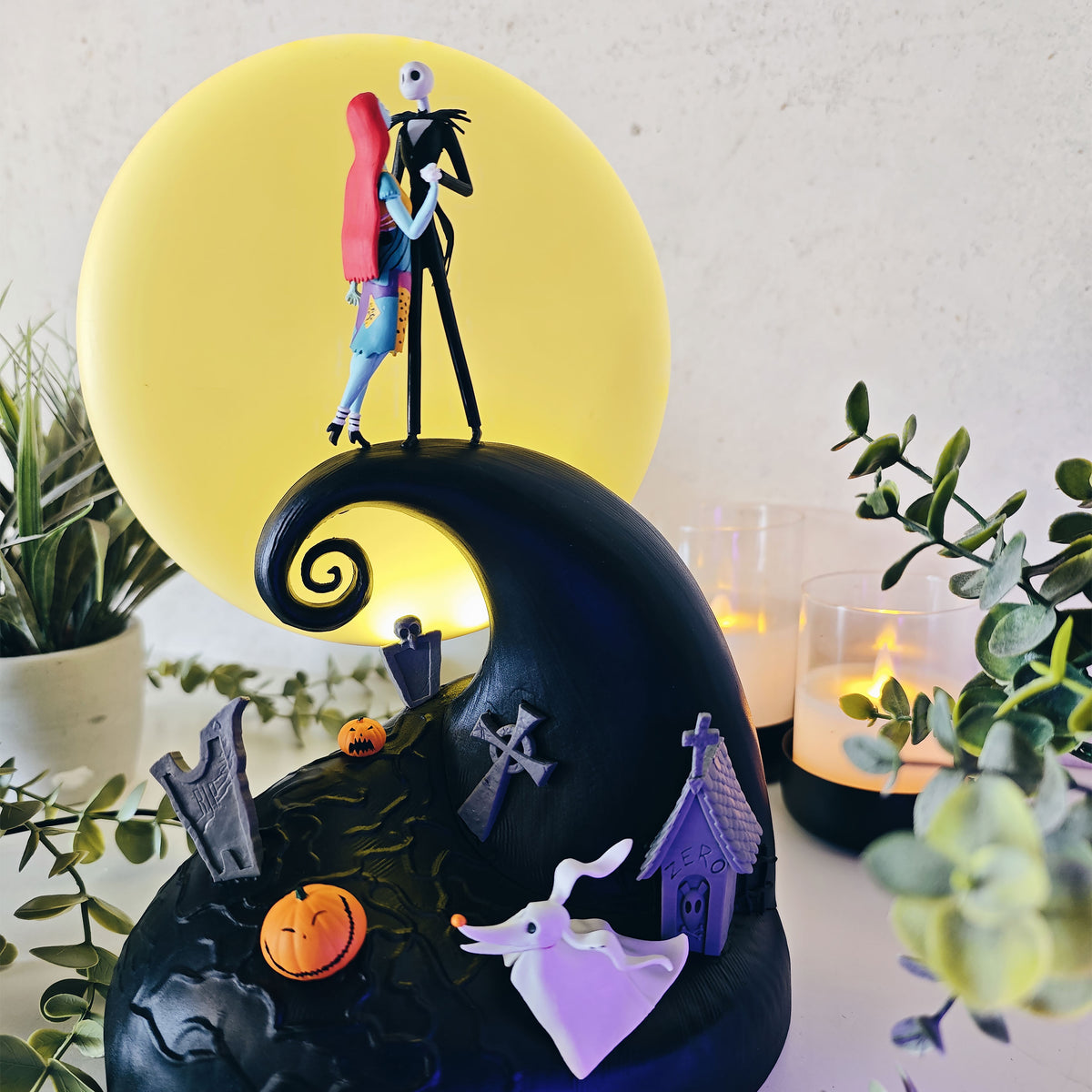 Image produit L’Étrange Noël de monsieur Jack - Lampe de table diorama Jack et Sally