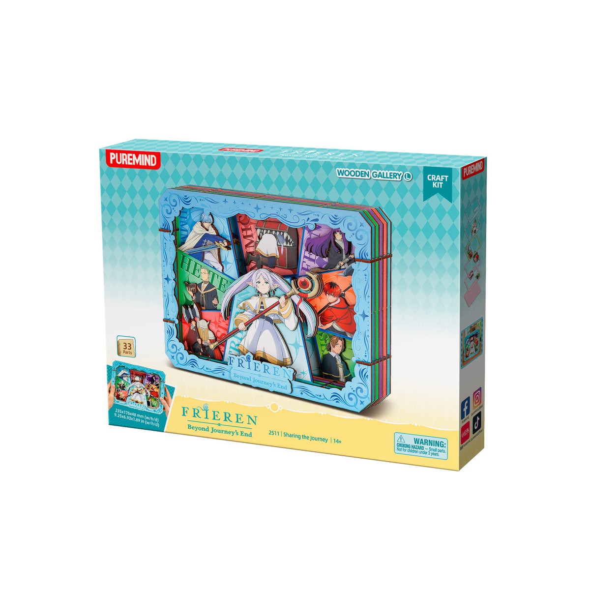Product image Frieren - Group Wooden Gallery Picture Frame