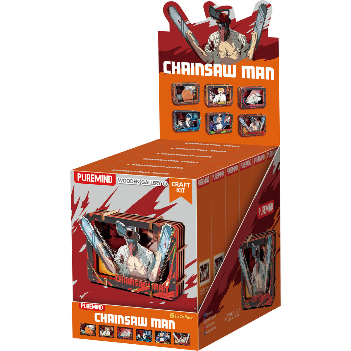 Image produit Chainsaw Man - Personnages Mystery Mini Tableau en bois