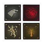 Image produit Game of Thrones – Set de 4 sous-verres blasons