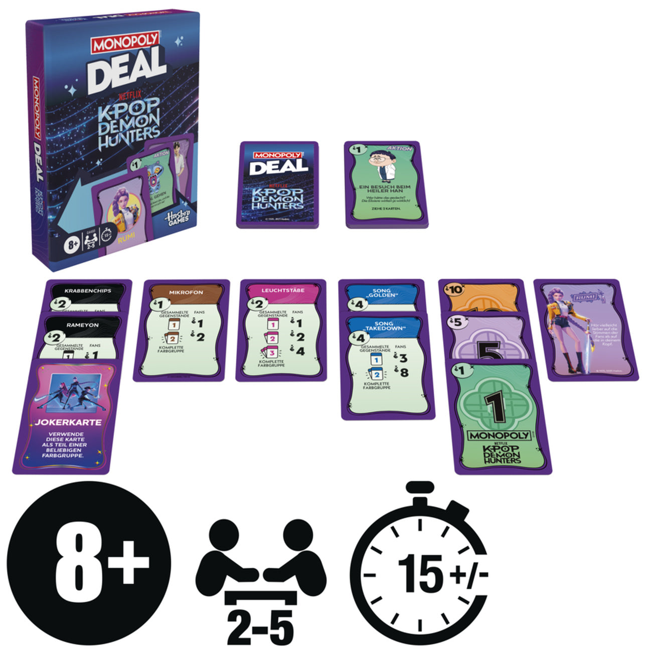 Image produit KPop Demon Hunters - Monopoly Deal