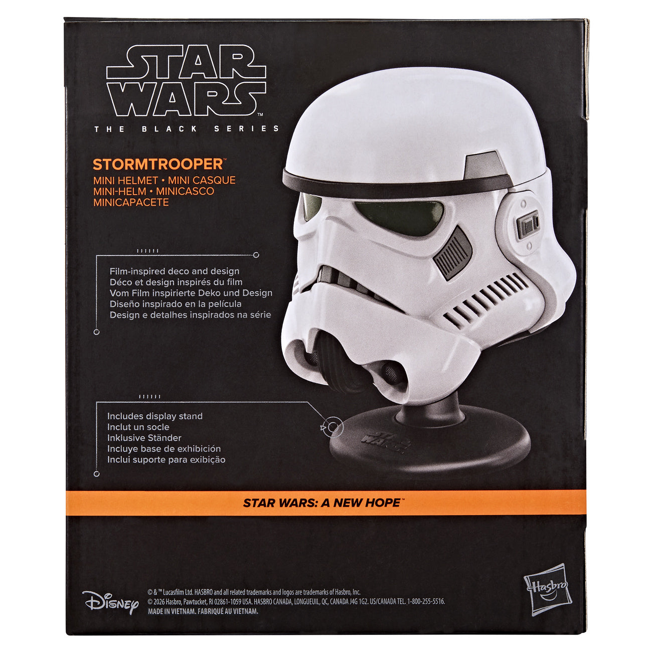 Image produit Star Wars - Réplique de mini-casque Stormtrooper sur socle