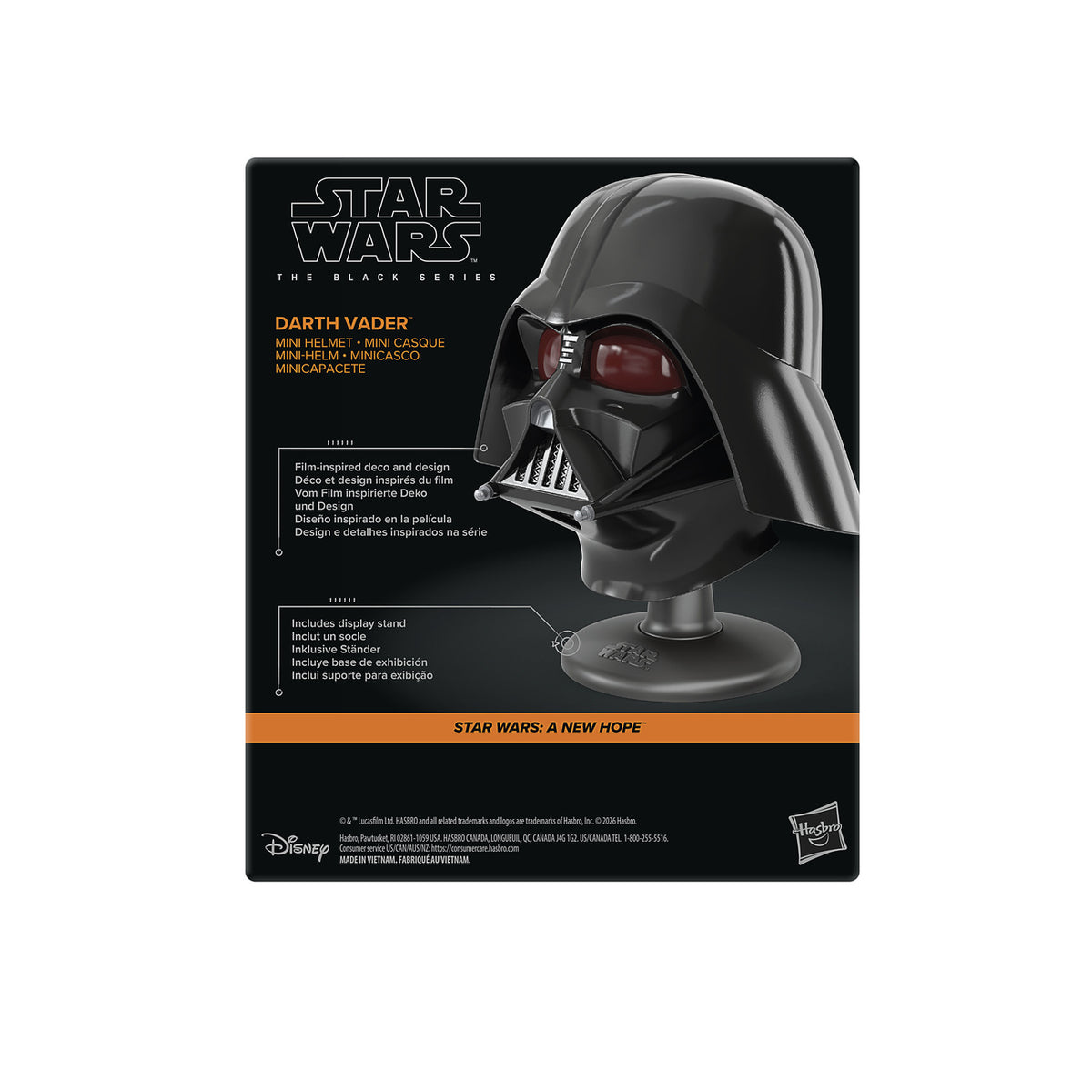 Image produit Star Wars - Réplique de mini-casque Dark Vador sur socle