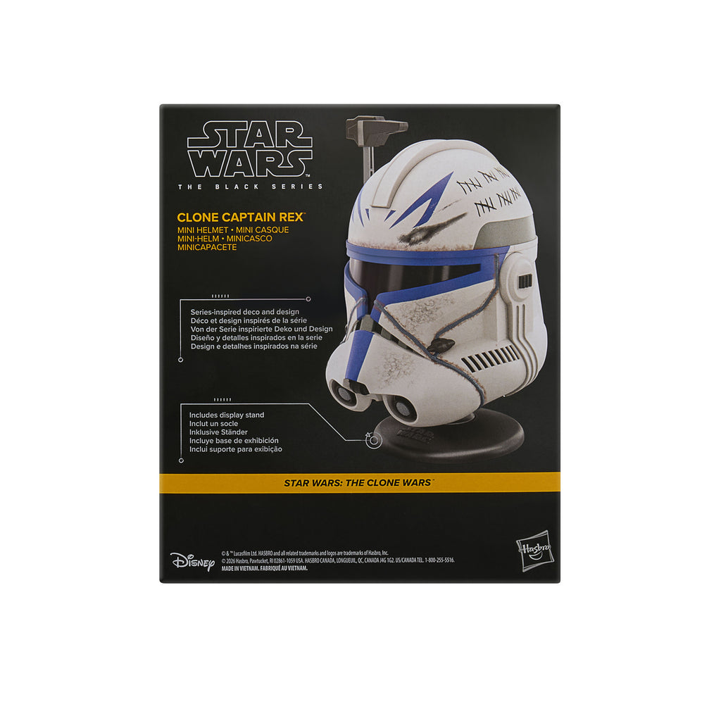 Image produit Star Wars - Réplique de mini casque Captain Rex sur socle